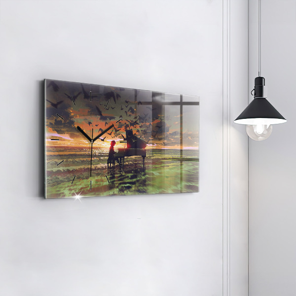 Horizontálne hodiny Koncert na pláži