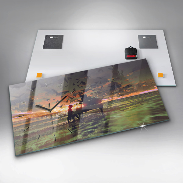 Horizontálne hodiny Koncert na pláži