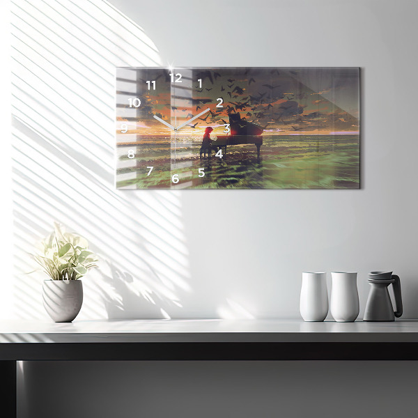 Horizontálne hodiny Koncert na pláži