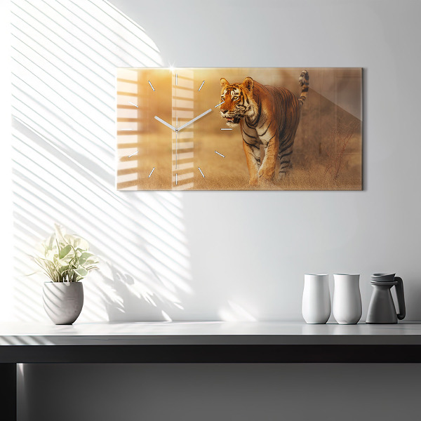 Horizontálne hodiny Lov na tigre