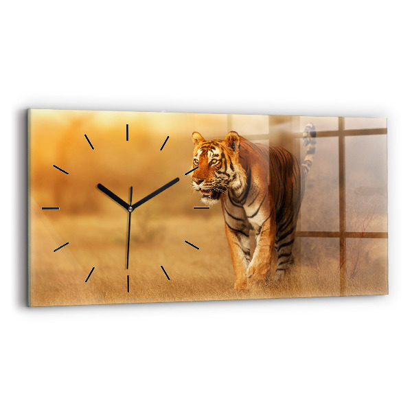 Horizontálne hodiny Lov na tigre