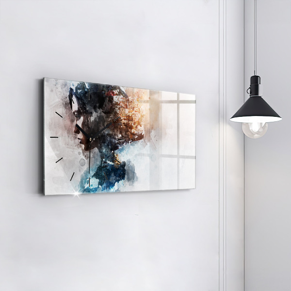 Horizontálne hodiny Minulosť v zadnej časti hlavy