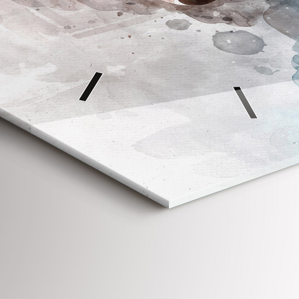 Horizontálne hodiny Minulosť v zadnej časti hlavy