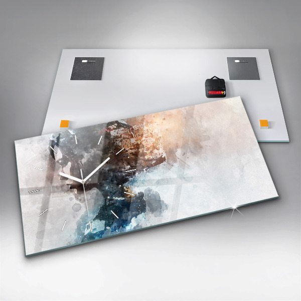 Horizontálne hodiny Minulosť v zadnej časti hlavy