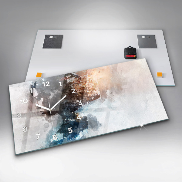 Horizontálne hodiny Minulosť v zadnej časti hlavy