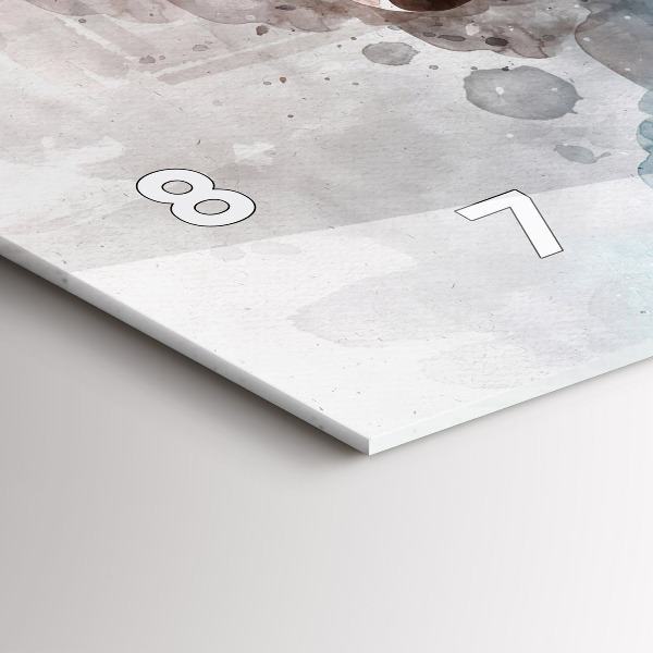 Horizontálne hodiny Minulosť v zadnej časti hlavy