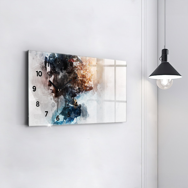 Horizontálne hodiny Minulosť v zadnej časti hlavy