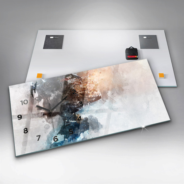 Horizontálne hodiny Minulosť v zadnej časti hlavy