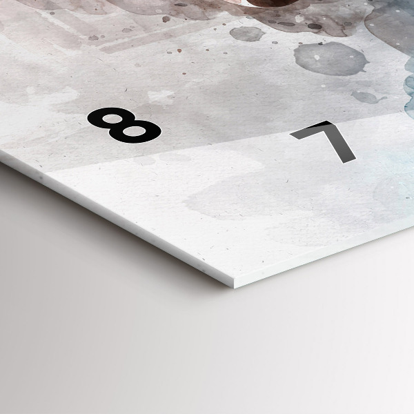 Horizontálne hodiny Minulosť v zadnej časti hlavy