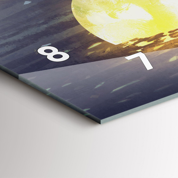 Horizontálne hodiny Abstrakcia