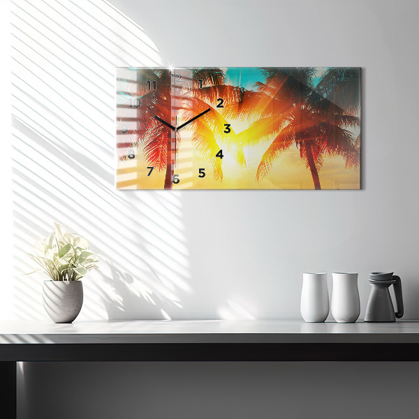 Horizontálne hodiny Prázdniny Oddych Leto