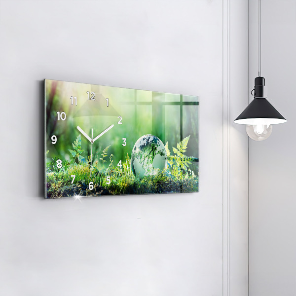 Horizontálne hodiny Globe