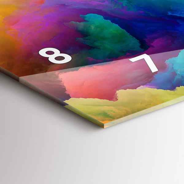 Horizontálne hodiny Fraktálna textúra