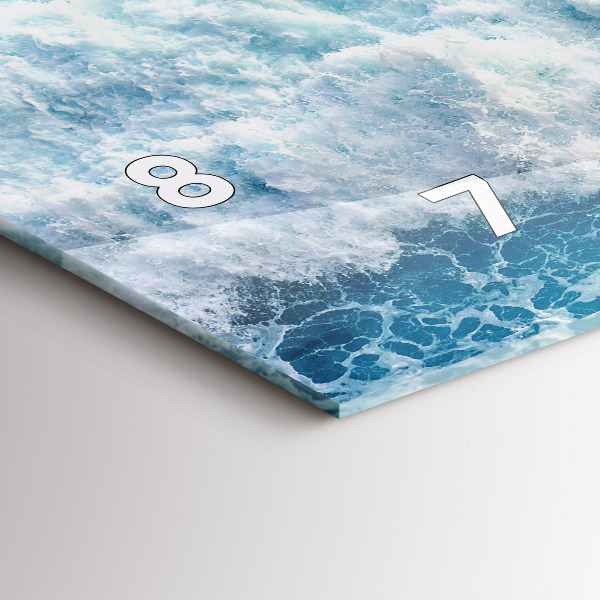 Horizontálne hodiny Oceánske vlny