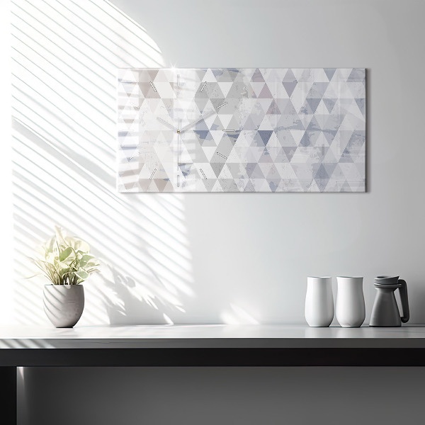 Horizontálne hodiny Geometrický vzor