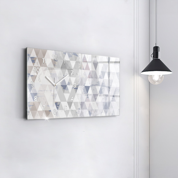 Horizontálne hodiny Geometrický vzor