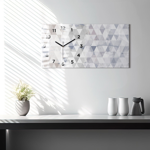 Horizontálne hodiny Geometrický vzor