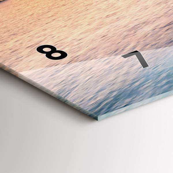 Horizontálne hodiny Západ slnka na Maldivách