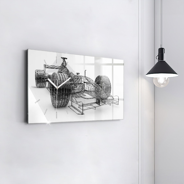 Horizontálne hodiny Dizajn auta F1