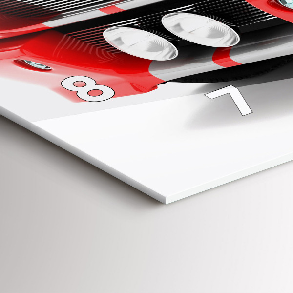 Horizontálne hodiny Športové auto