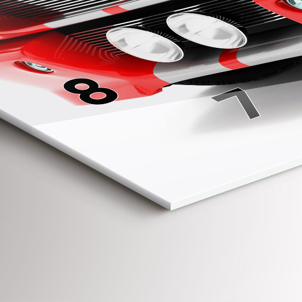 Horizontálne hodiny Športové auto