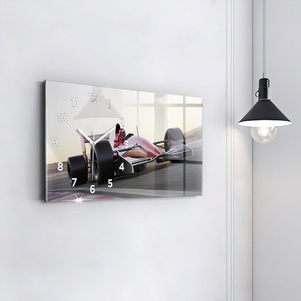 Horizontálne hodiny Športové pretekárske auto