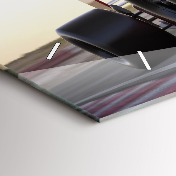 Horizontálne hodiny Športové pretekárske auto