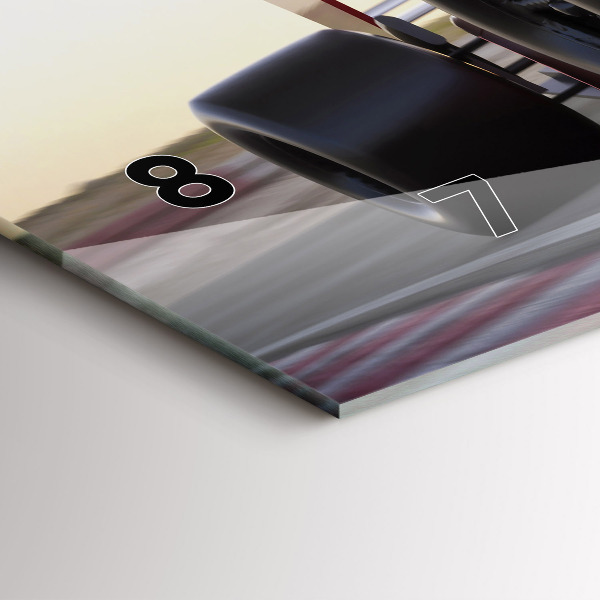 Horizontálne hodiny Športové pretekárske auto