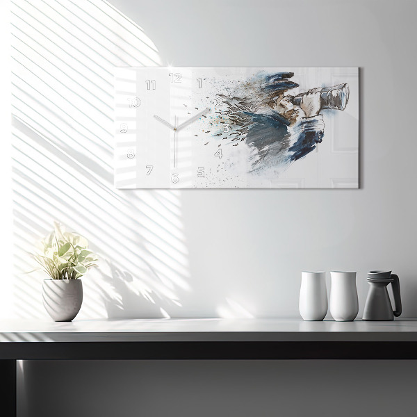 Horizontálne hodiny Kapitán lode s ďalekohľadom