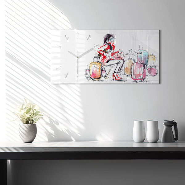 Horizontálne hodiny Dámske cestovné kufre