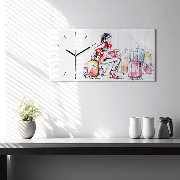 Horizontálne hodiny Dámske cestovné kufre