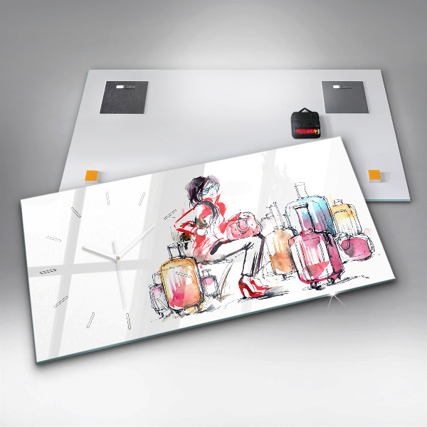 Horizontálne hodiny Dámske cestovné kufre