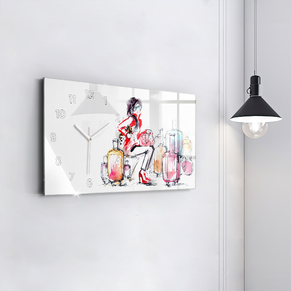 Horizontálne hodiny Dámske cestovné kufre