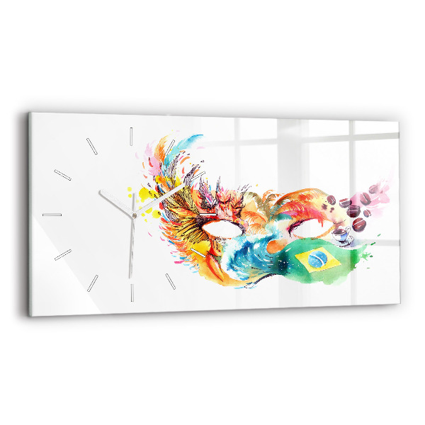 Horizontálne hodiny Kultúra - brazílska vlajka