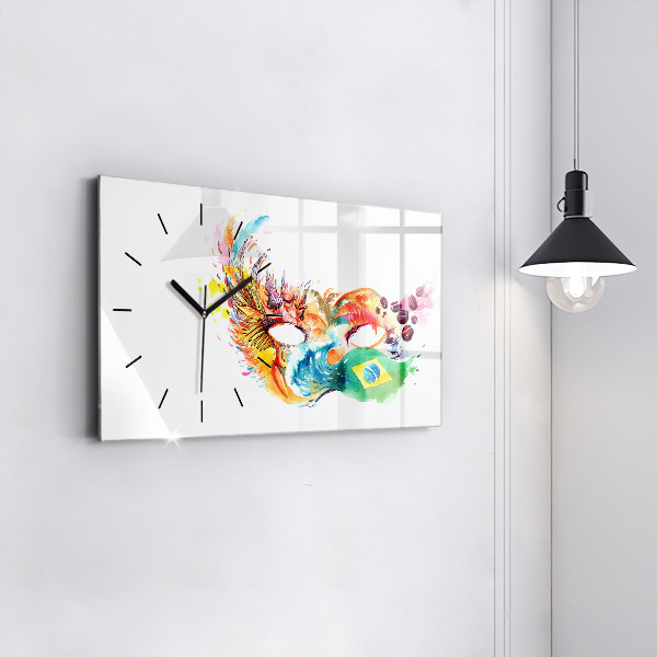 Horizontálne hodiny Kultúra - brazílska vlajka