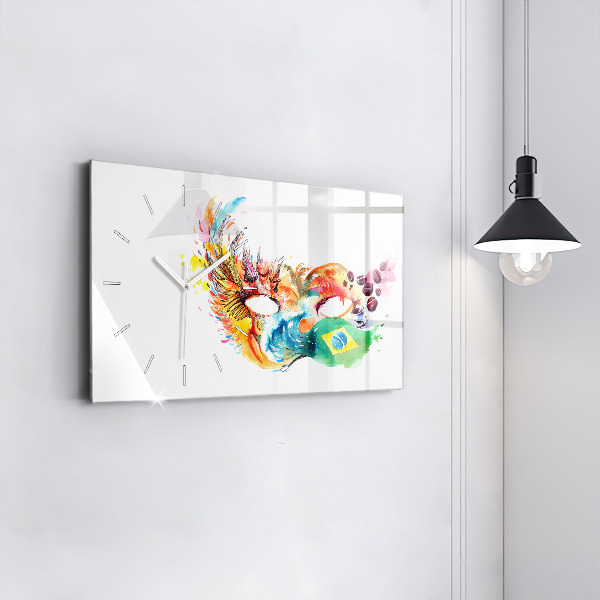 Horizontálne hodiny Kultúra - brazílska vlajka