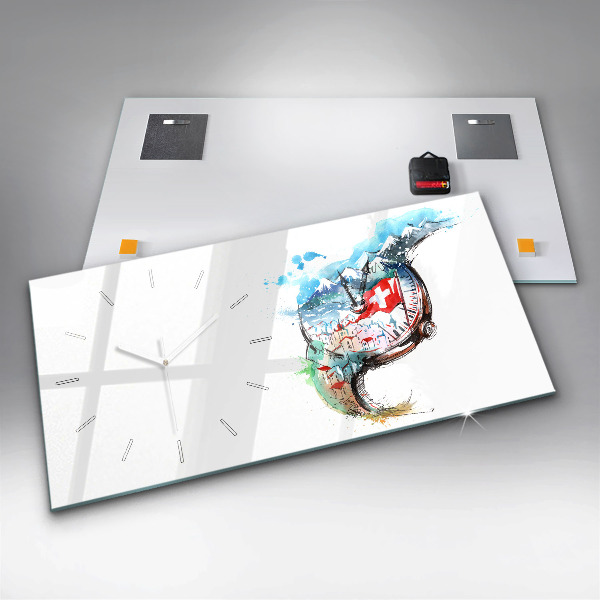 Horizontálne hodiny Švajčiarske hodinky