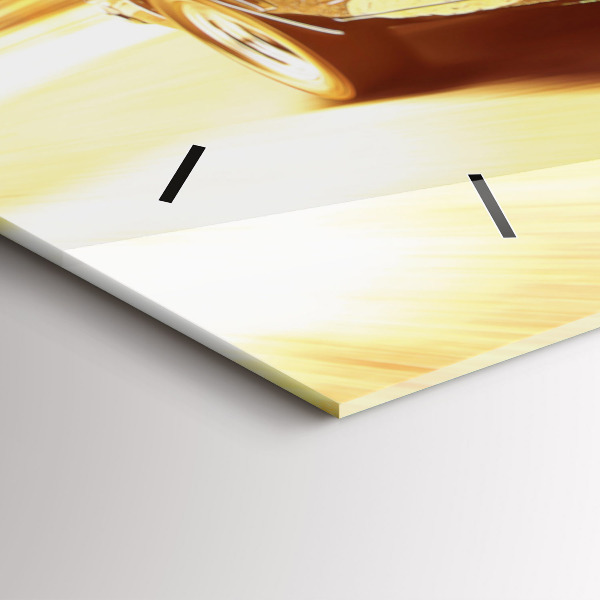 Horizontálne hodiny Klasické staré auto