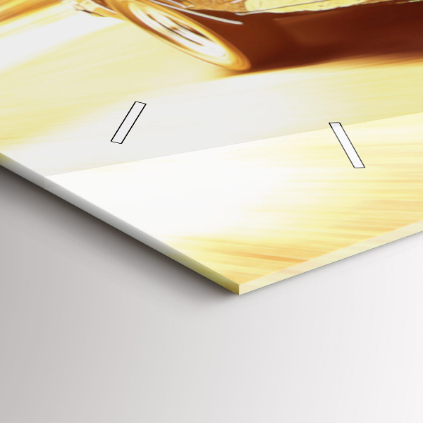 Horizontálne hodiny Klasické staré auto