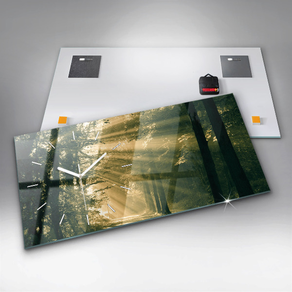 Horizontálne hodiny Lesné slnečné lúče