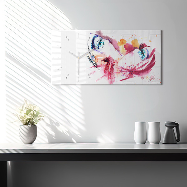 Horizontálne hodiny Romantický pár