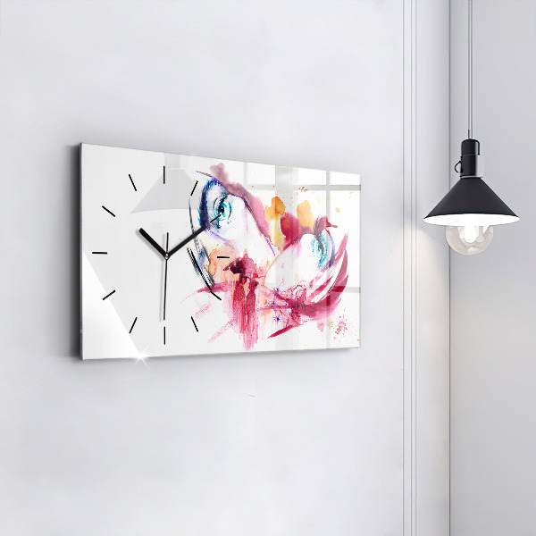 Horizontálne hodiny Romantický pár