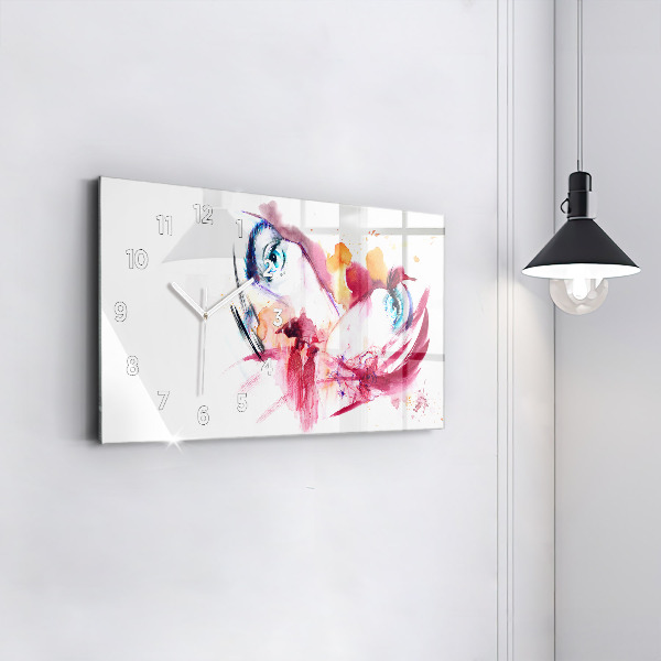 Horizontálne hodiny Romantický pár