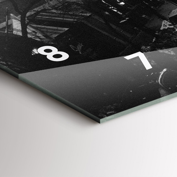 Horizontálne hodiny Ulice mesta Chicago