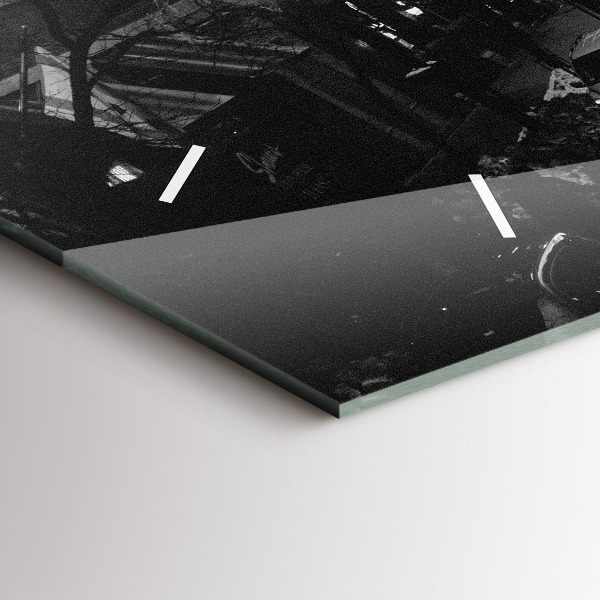 Horizontálne hodiny Ulice mesta Chicago