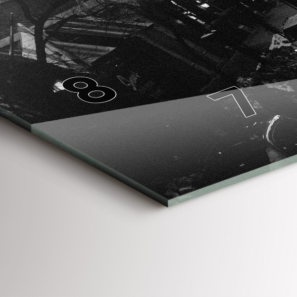 Horizontálne hodiny Ulice mesta Chicago