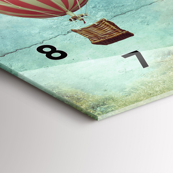 Horizontálne hodiny Balóny