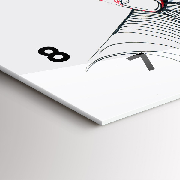 Horizontálne hodiny Držanie za ruky