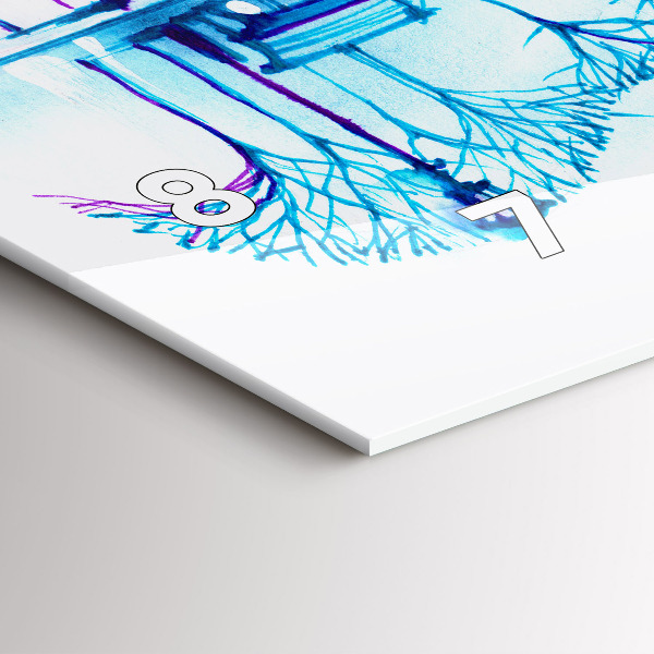 Horizontálne hodiny Jazero Cello Park