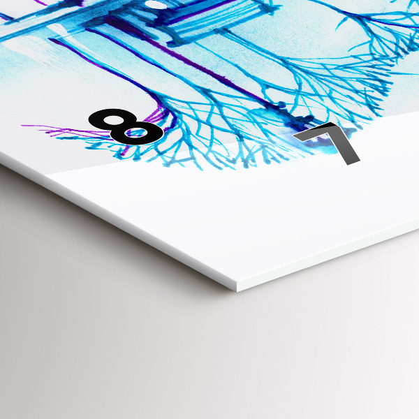 Horizontálne hodiny Jazero Cello Park